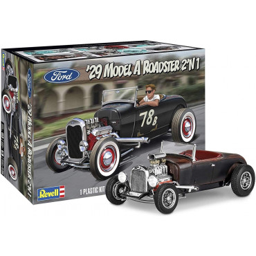 KIT PARA MONTAR REVELL FORD MODEL A ROADSTER 1929 1/25 149 PEÇAS REV 14463